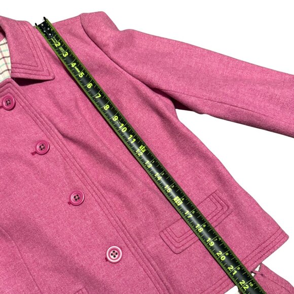 Gap Women’s Wool Blend Blazer + Matching Skirt Set Pink Tartan L / 6 - Picture 17 of 17